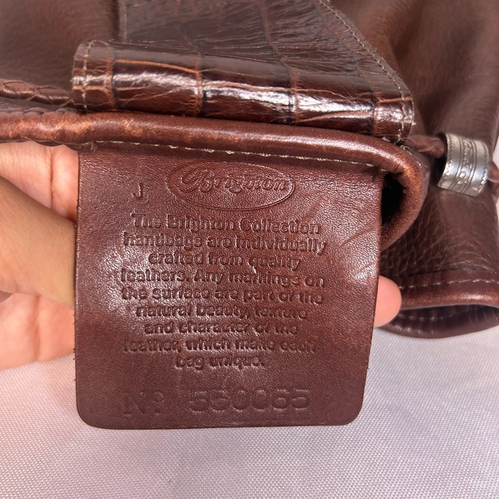 Brighton Brown Leather Shoulder Bag 1996 - Picture 7 of 8